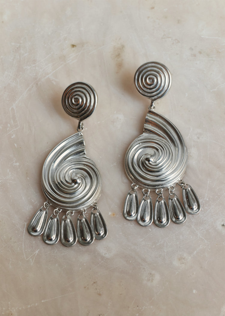 Eliza Earrings in Silver