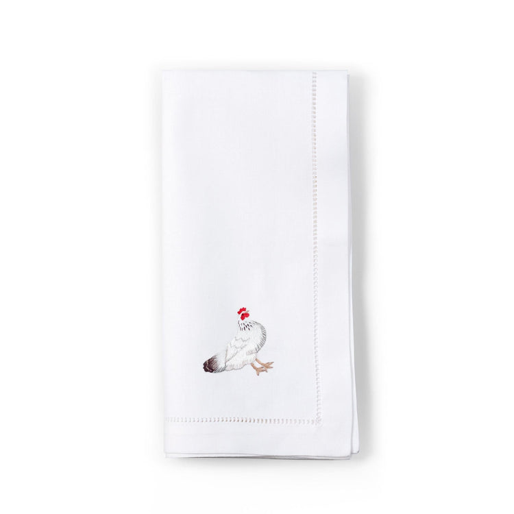 Chicken Embroidered Napkin
