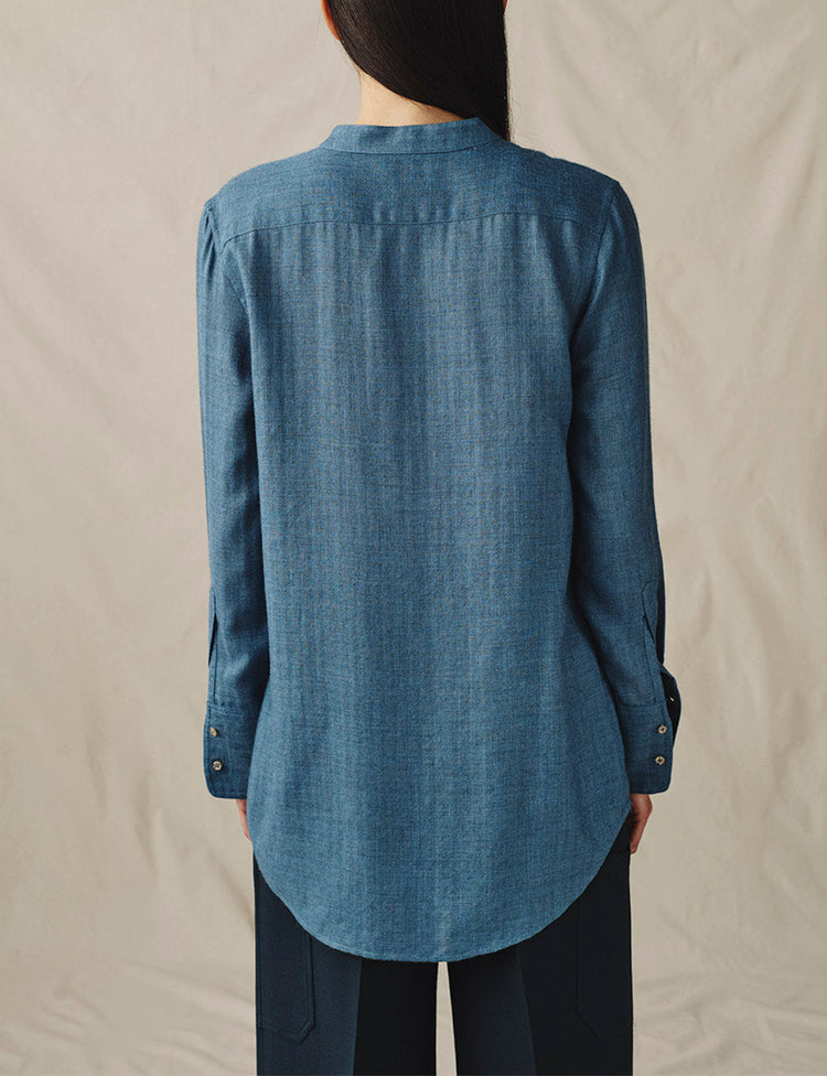 The Everyday Shirt in Silk Cashmere