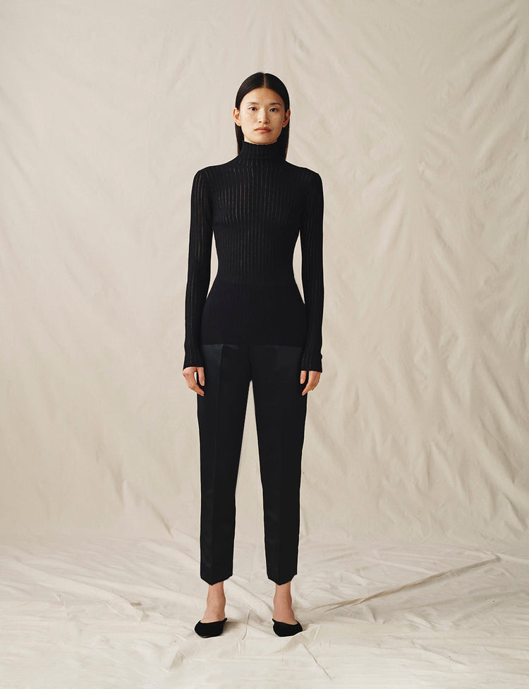 The Cigarette Pants in Duchess Satin