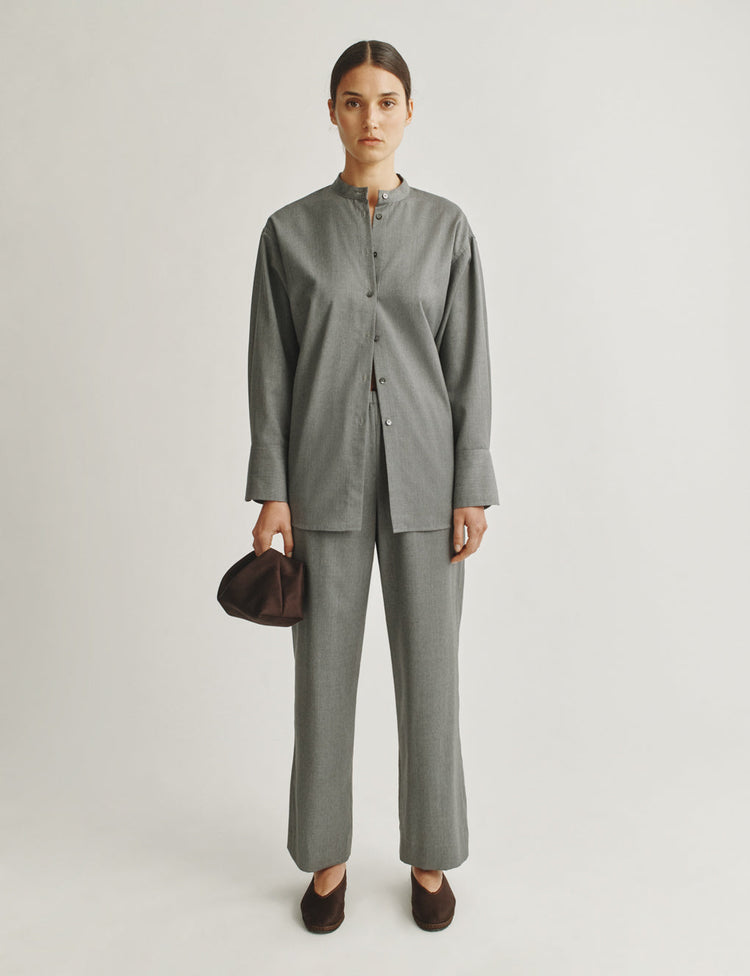 The Relaxed Pants in Lightweight Mélange Wool