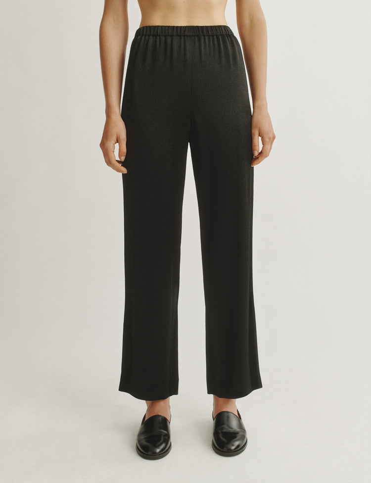 The Relaxed Pant in Hammered Satin