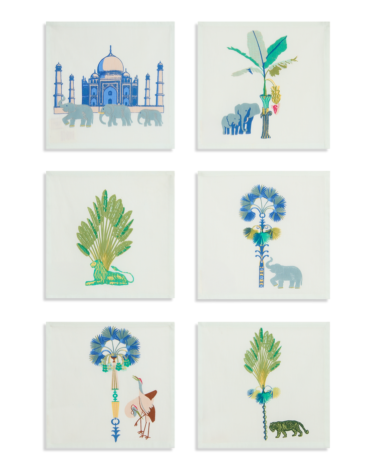 Elephant Family Cocktail Napkins