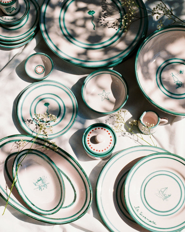 Large Siren Serving Plate