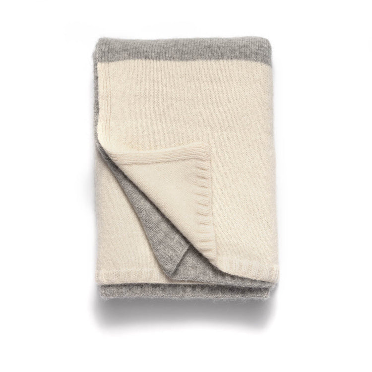 Color-Block Alpaca Throw