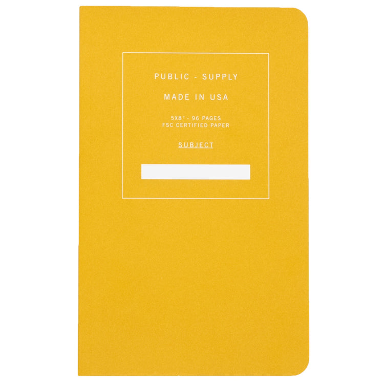 5x8” Soft Cover Notebook - Yellow