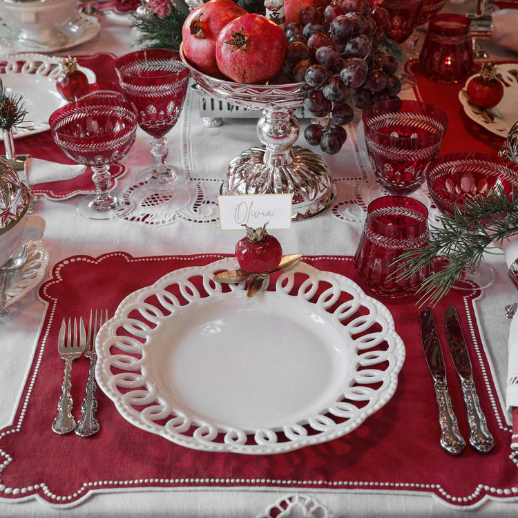 Seferî Storyteller Dinner Plates, Set of Four