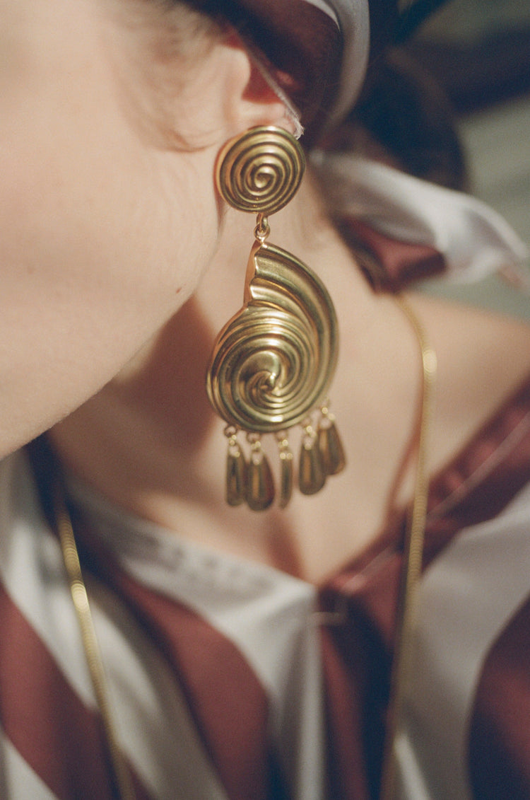 Eliza Earrings in Gold