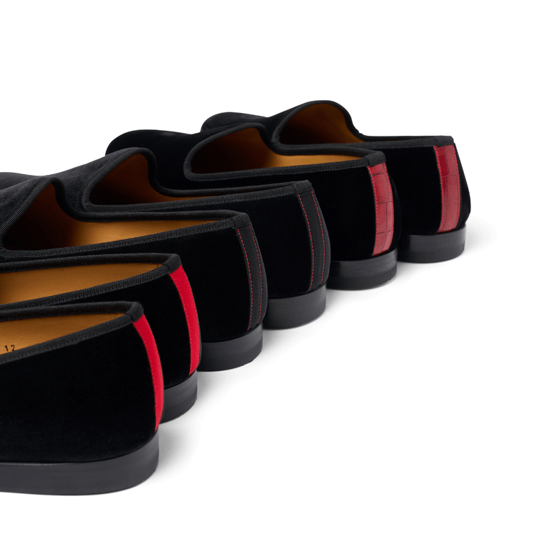 Men’s Black Como Velvet Slipper II