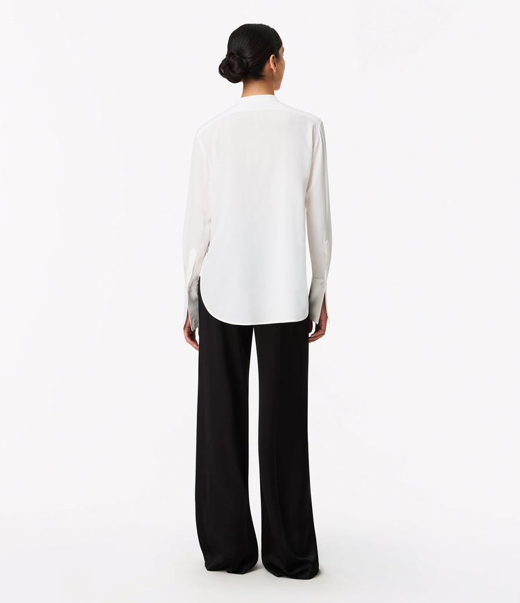 Tuxedo Shirt in Off White