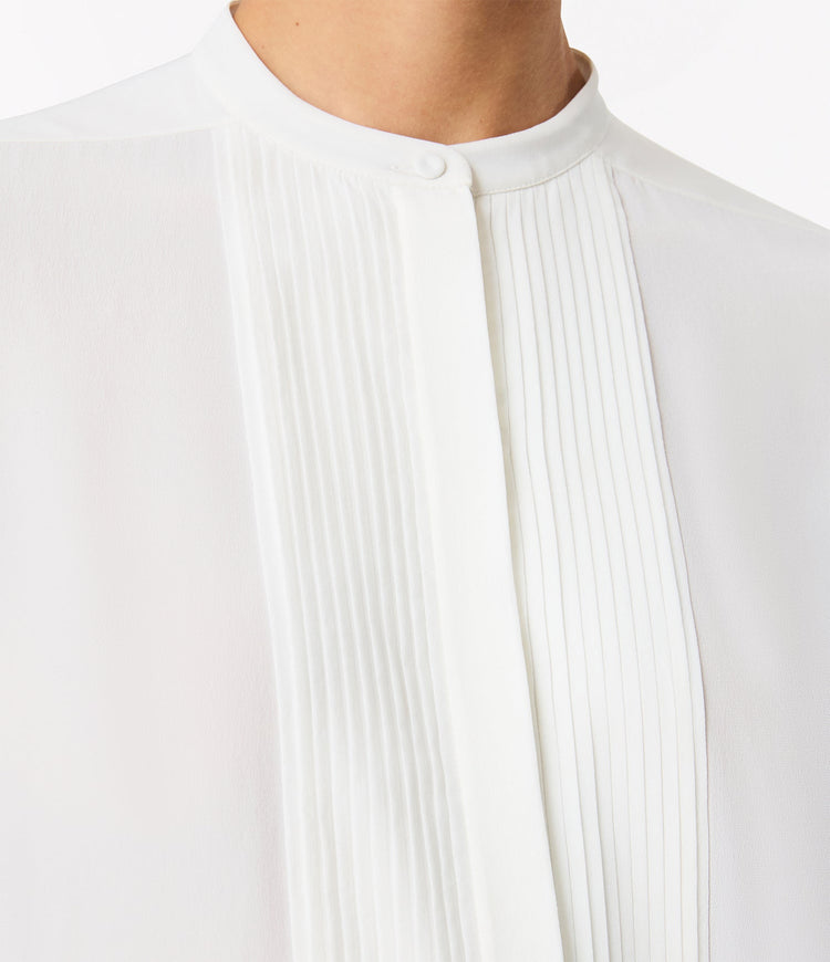 Tuxedo Shirt in Off White