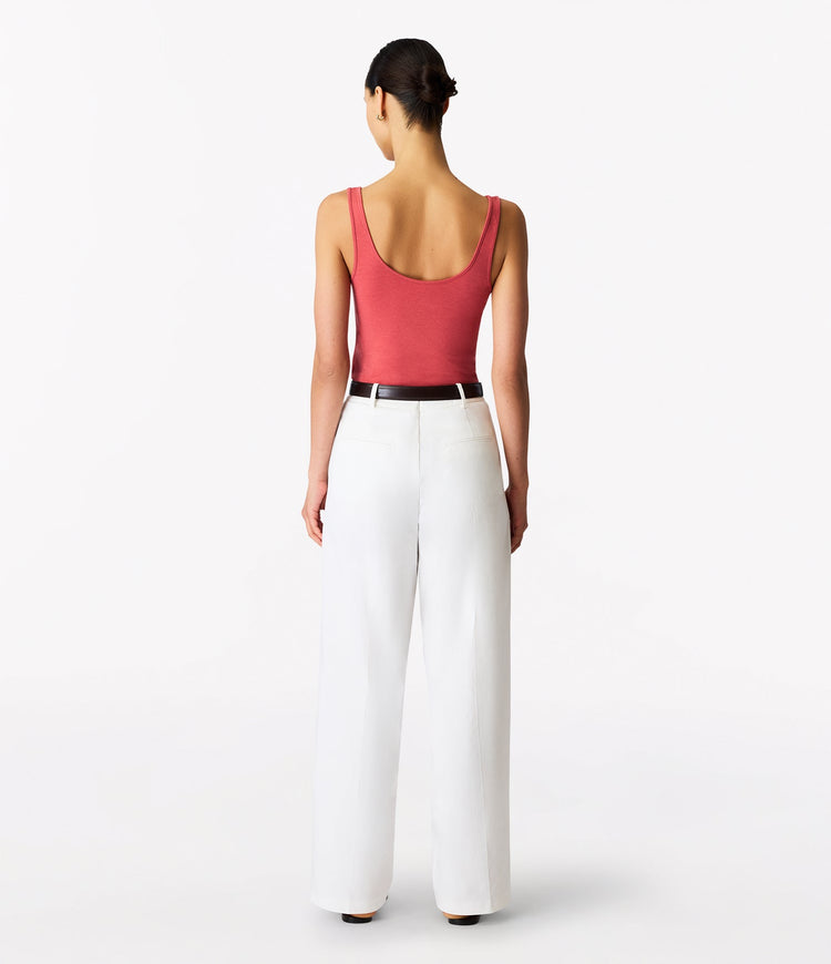 Slim Tank Top in Rhubarb