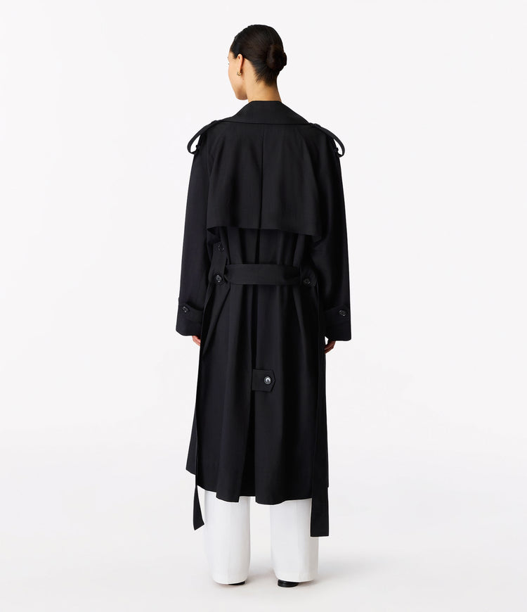 Soft Trench in Black