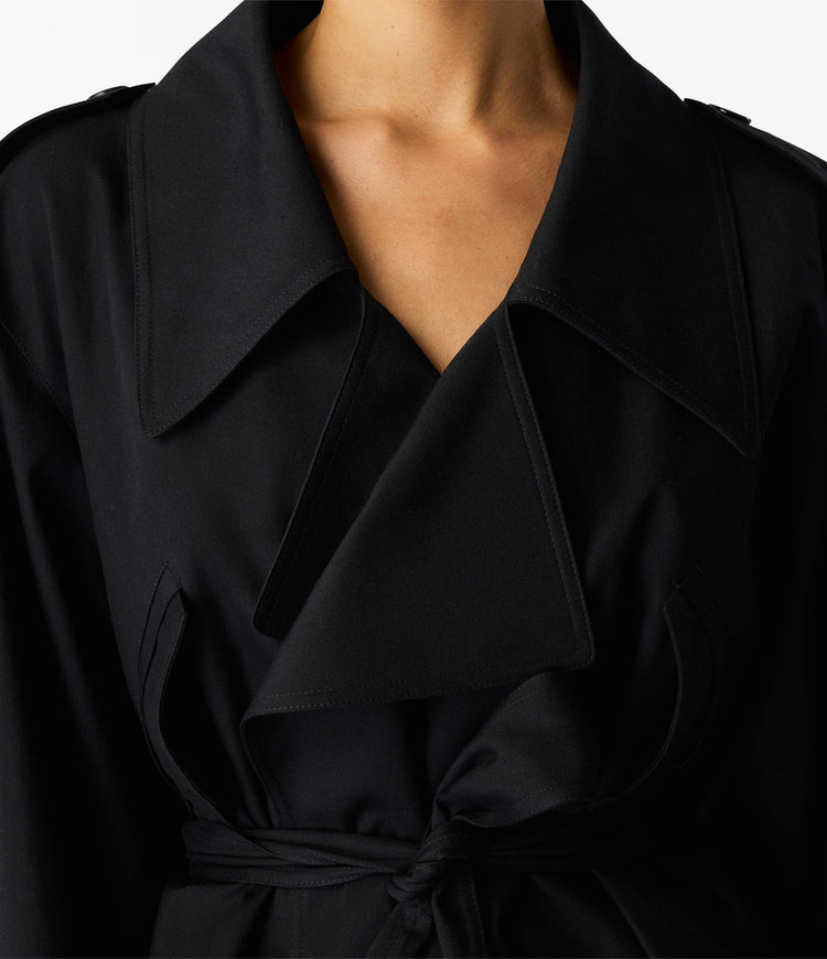 Soft Trench in Black