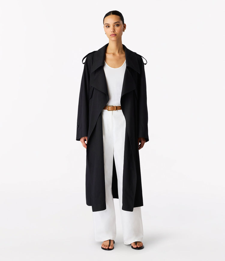 Soft Trench in Black