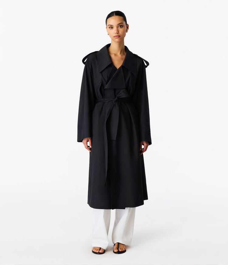 Soft Trench in Black