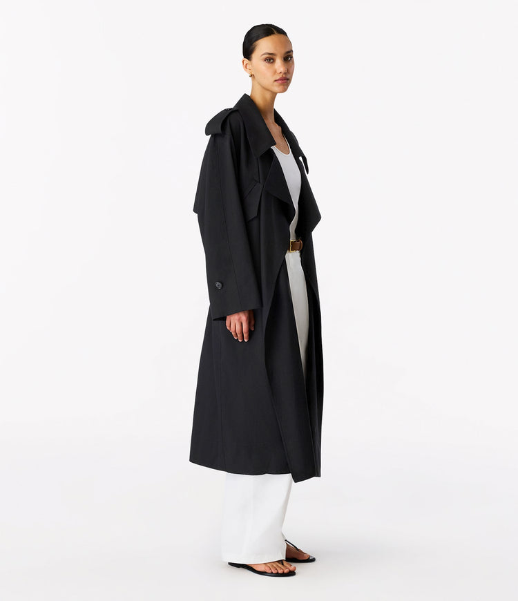 Soft Trench in Black