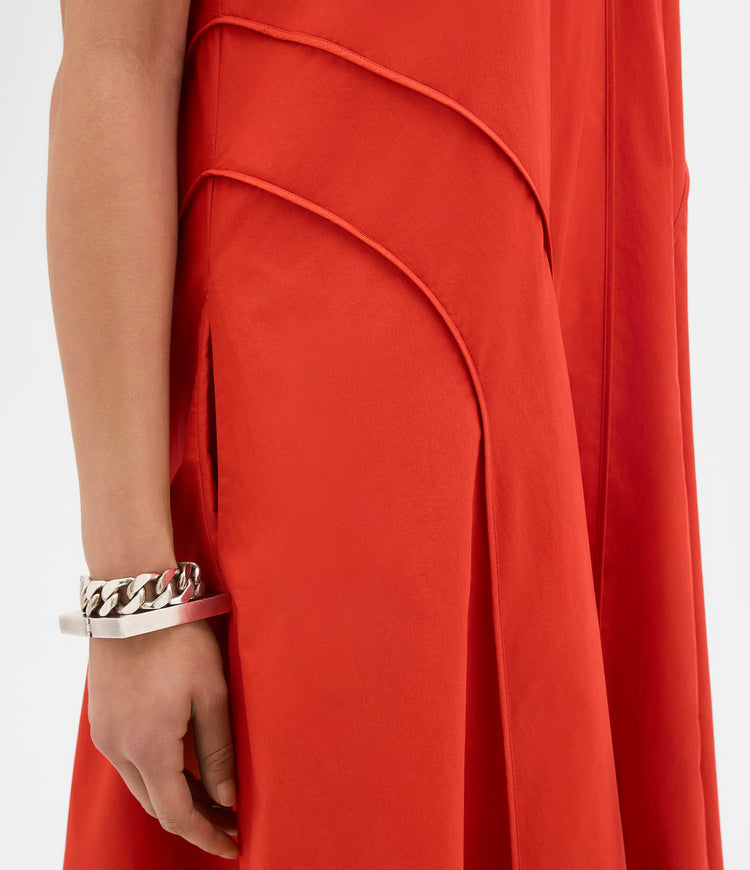 Full Skirt Dress in Vermilion