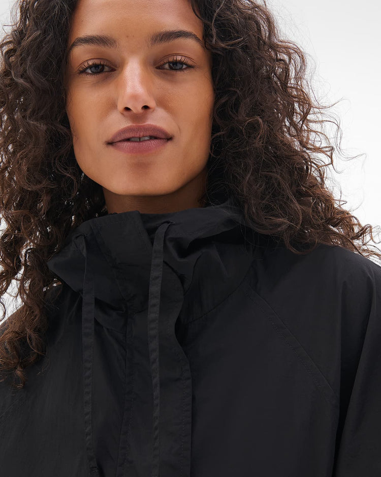 Recycled Nylon Anorak in Black