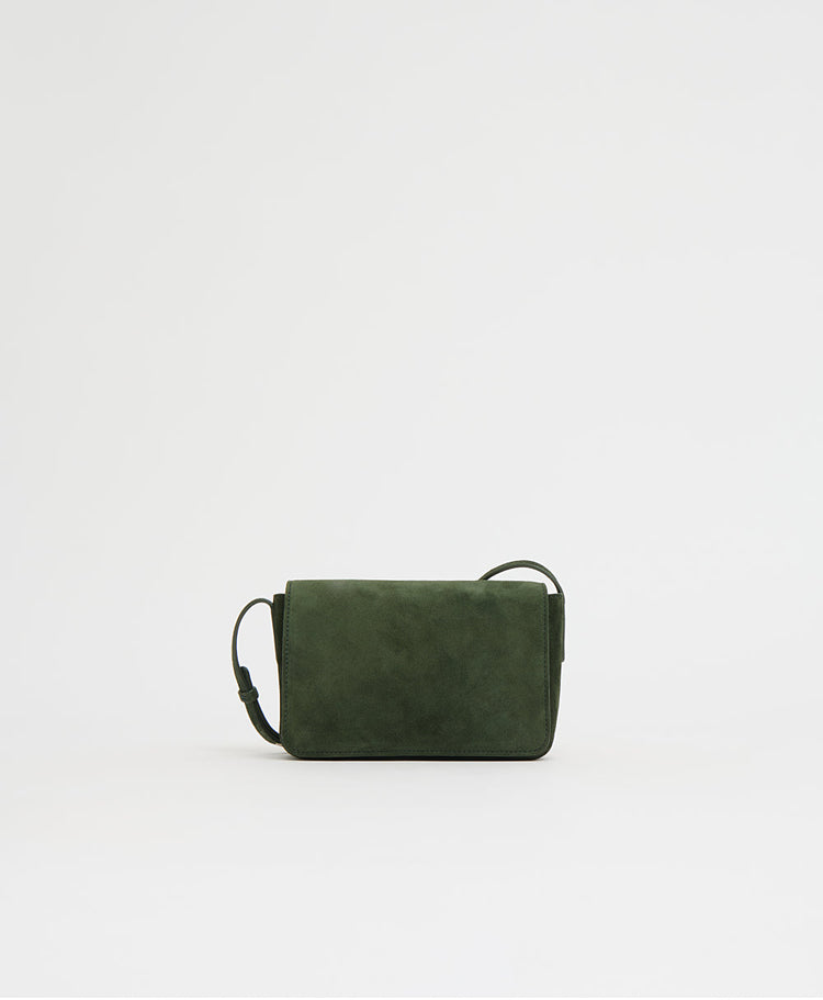Clio Bag in Moss Suede