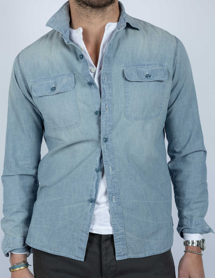 Albers Indigo Chambray Workshirt