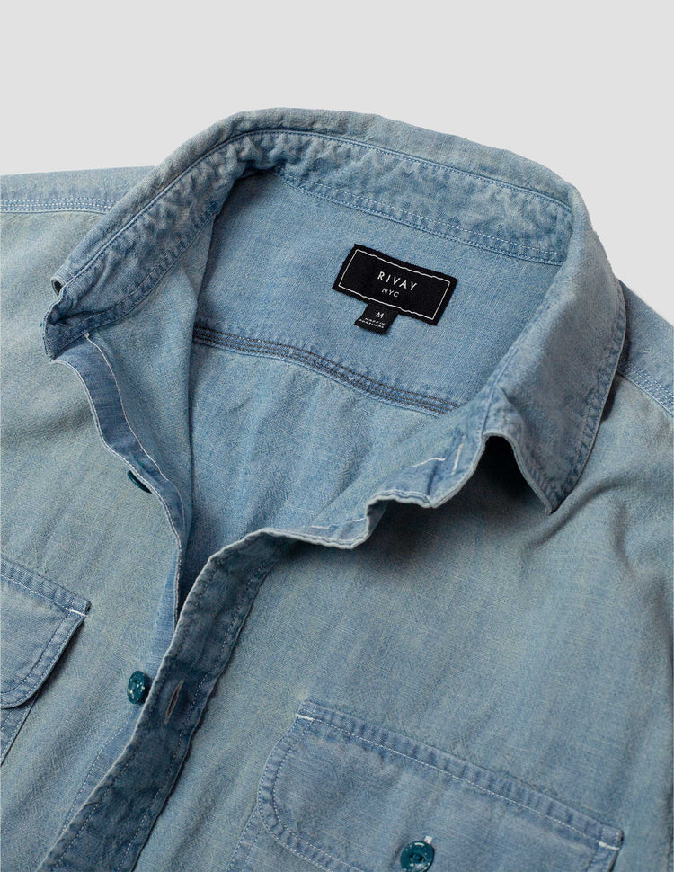 Albers Indigo Chambray Workshirt