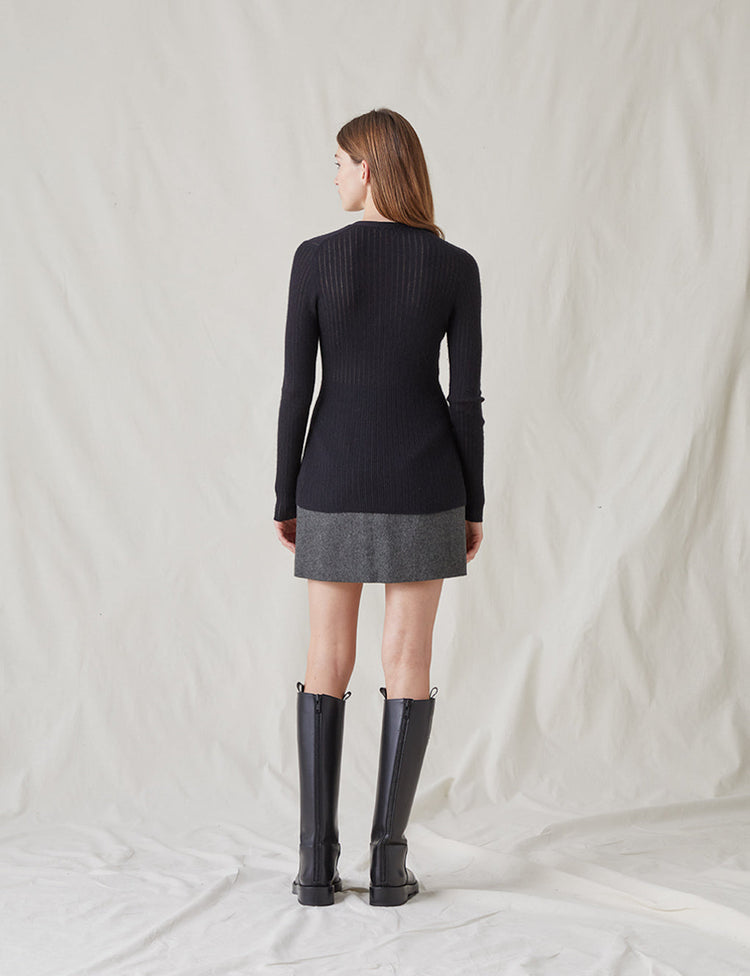 The Whisper Cardigan in Black