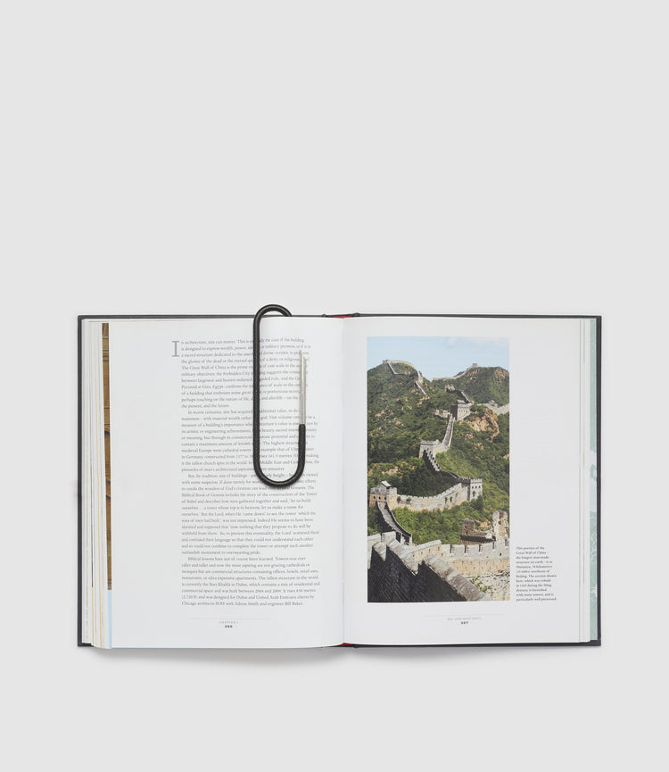 Bookmark in Buffalo Cacao with Silverstone