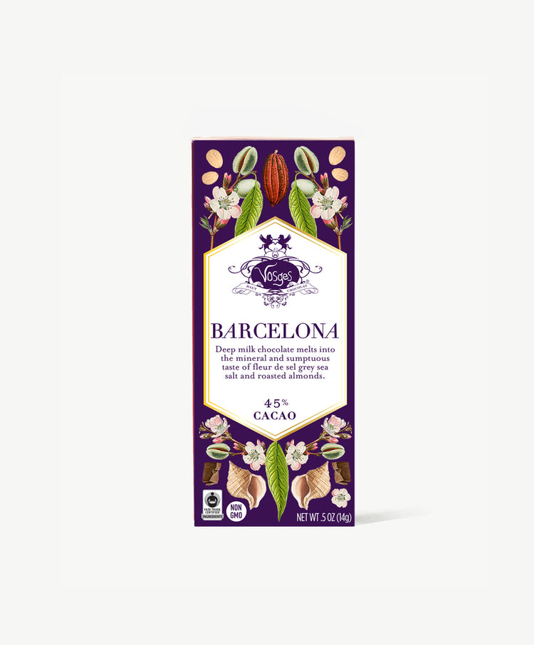 Barcelona Exotic Chocolate Mini Bars, Set of 12