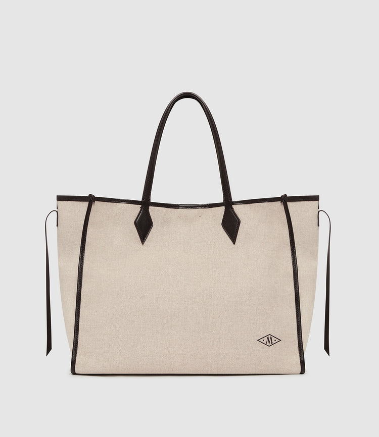 Chameleon 41 in Elvis and Natural Linen with Cacao