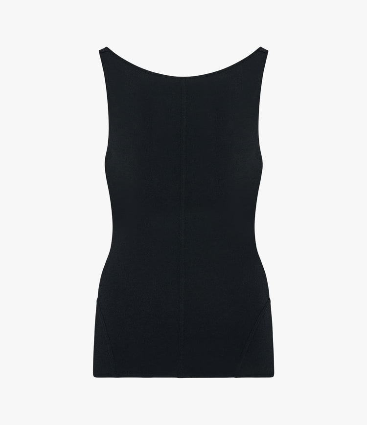 Cutout Tank in Black
