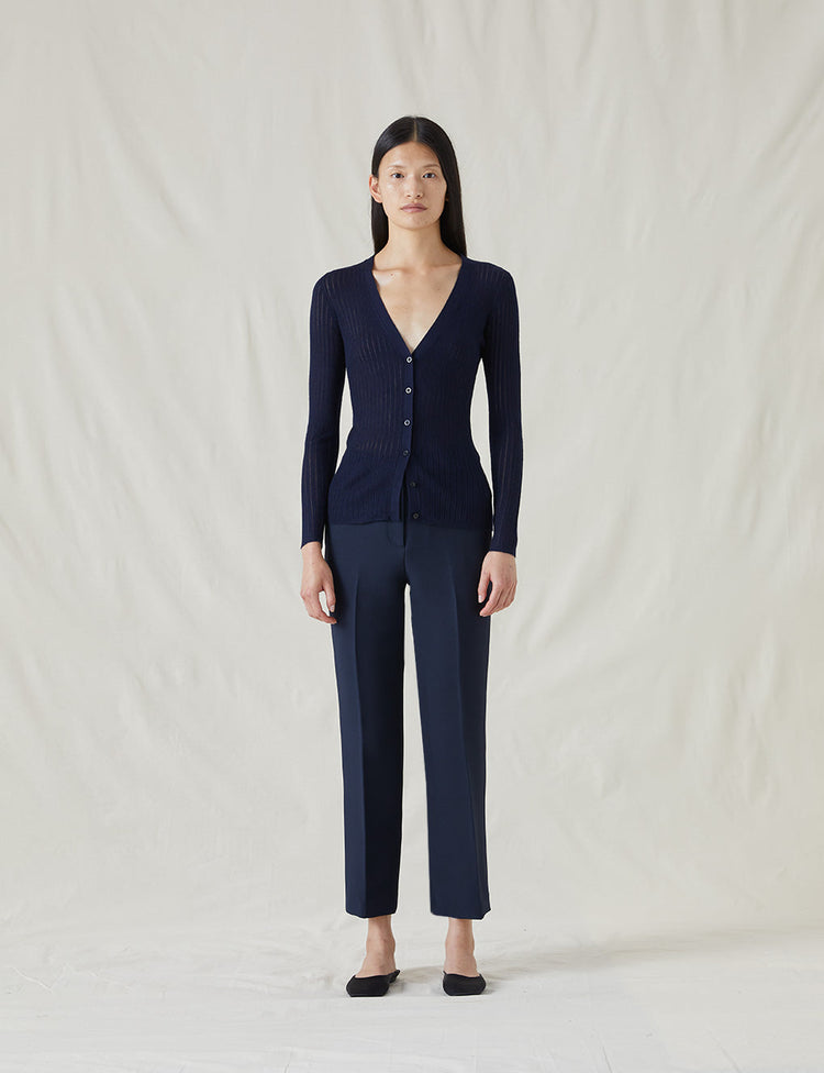The Whisper Cardigan in Navy