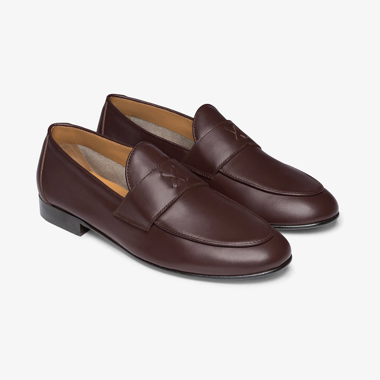 Men’s Brown Smooth Calf Leather Centesimo