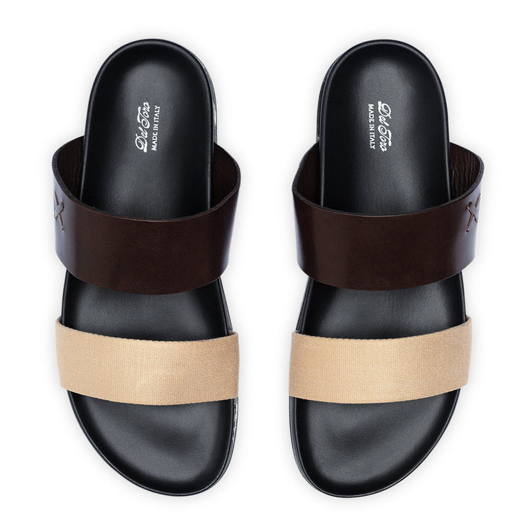 Brown & Tan Cinturini Sandal