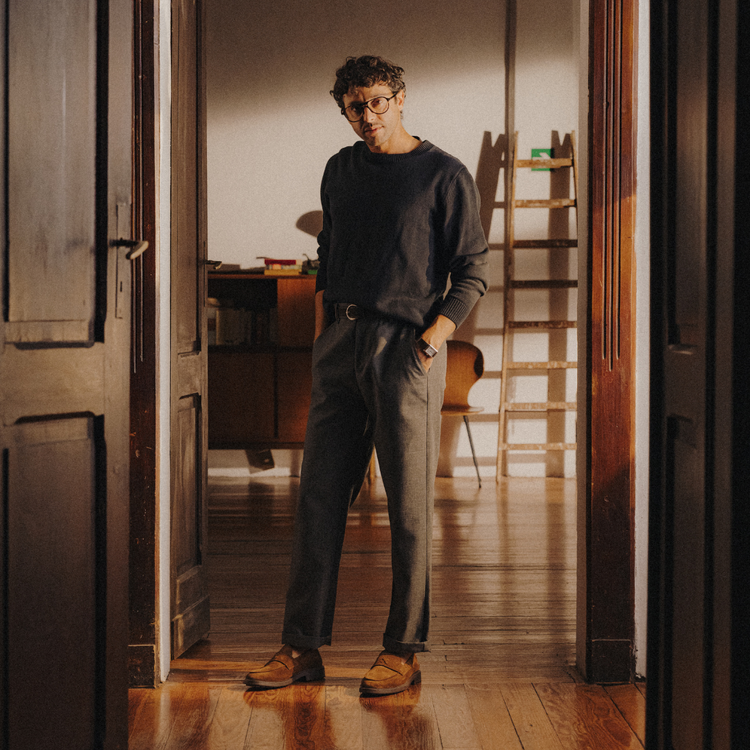 Men’s Brown Suede Lug Centesimo