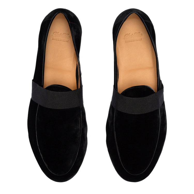 Men’s Black Como Velvet Slipper II