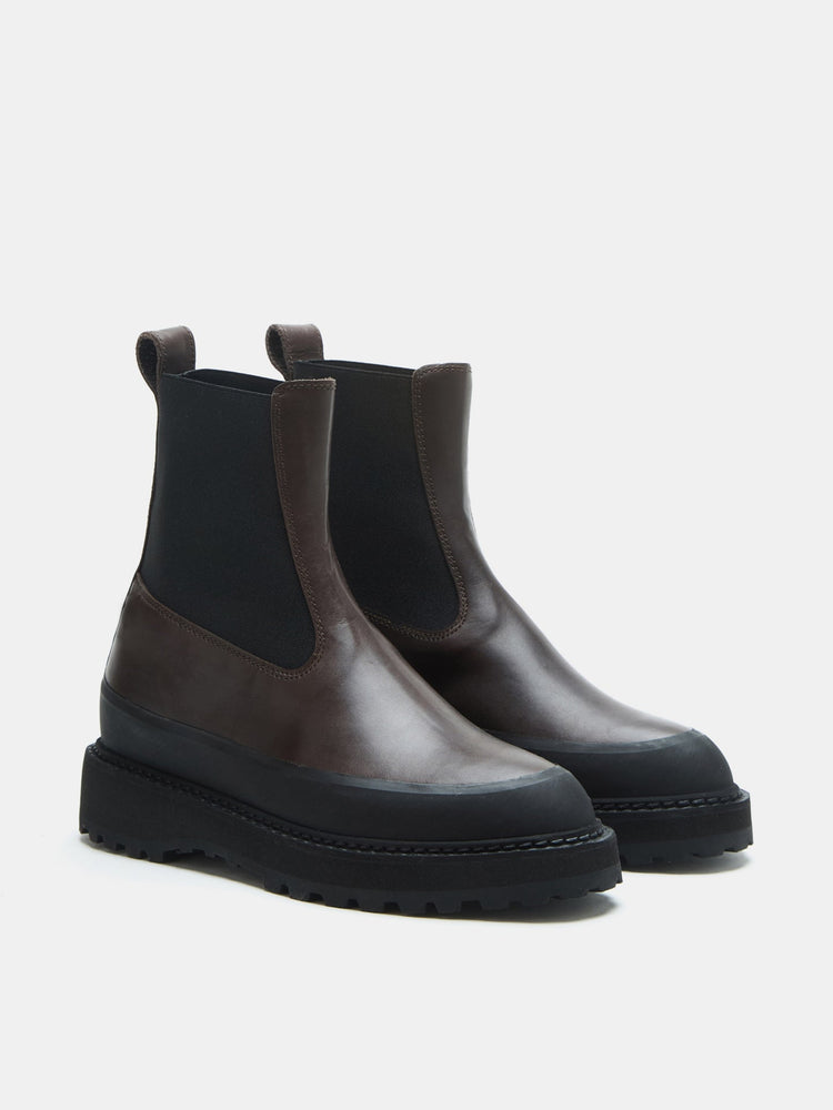 Chelsea Dolomite Boot in Dark Chocolate Leather