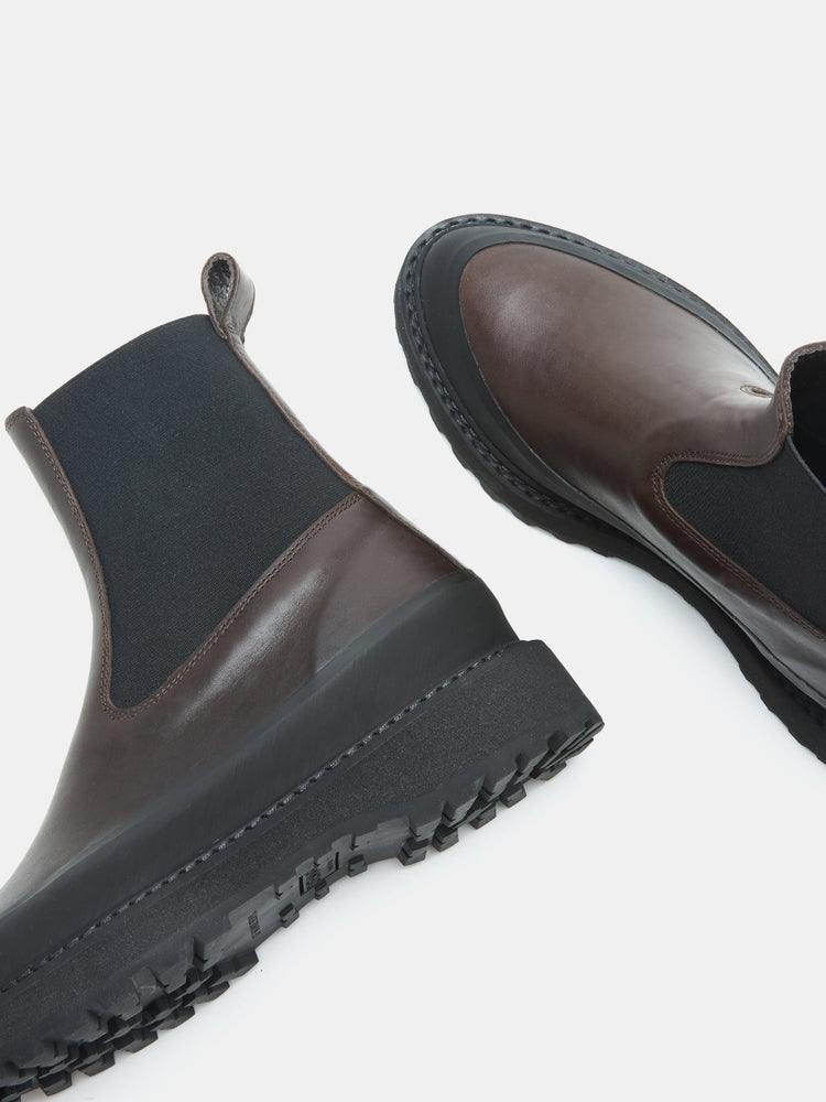 Chelsea Dolomite Boot in Dark Chocolate Leather
