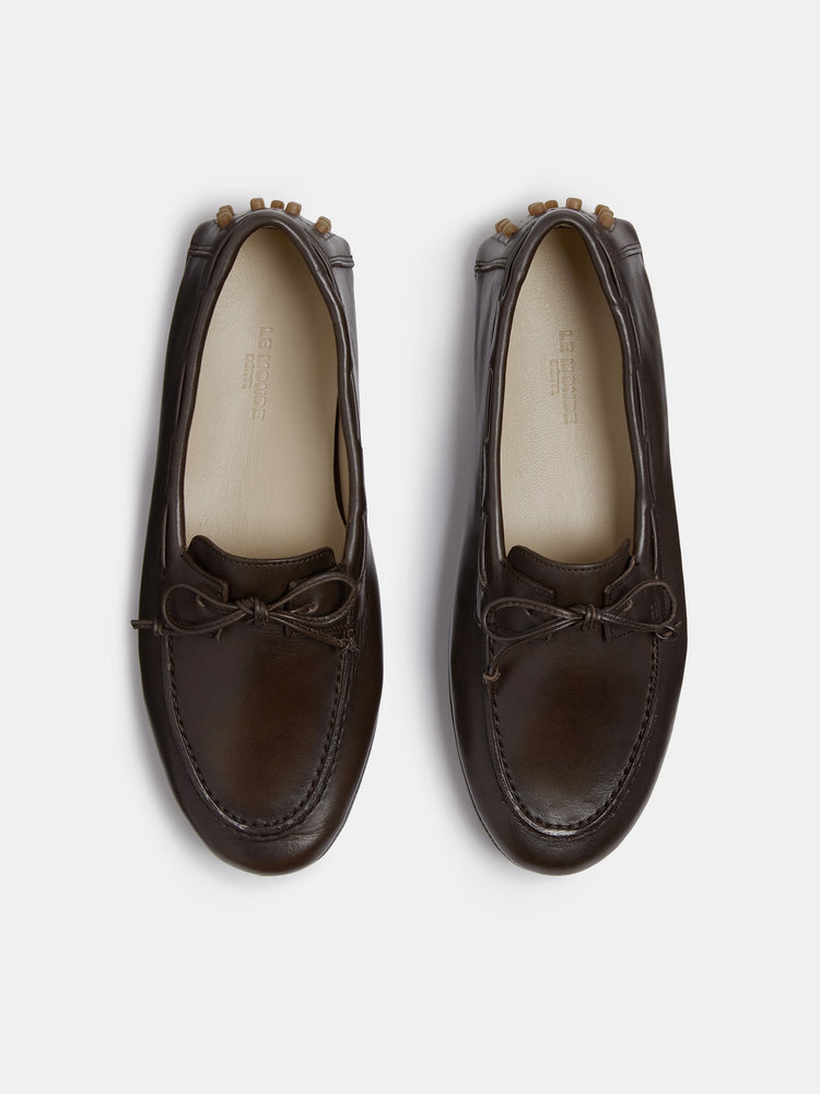 Driver Moccasin in Chocolate Leather