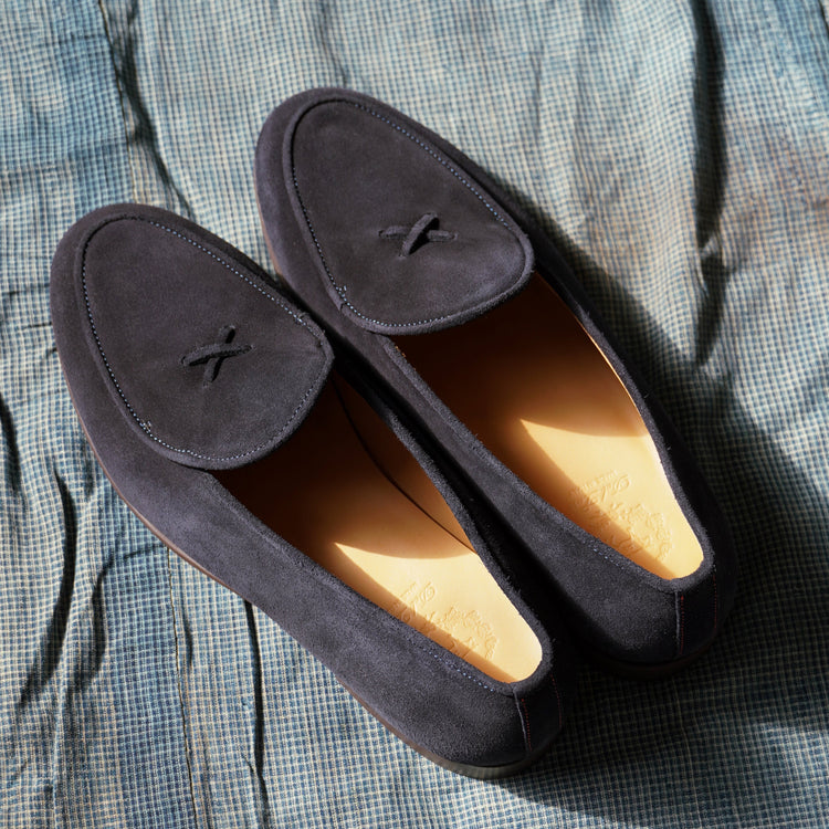 Men’s Navy Suede Milano Loafer