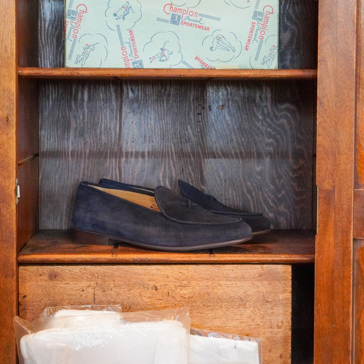 Men’s Navy Suede Milano Loafer