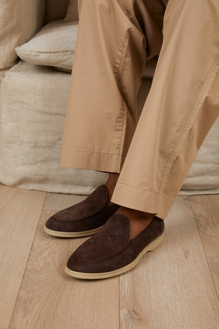 Men’s Chocolate Suede Viaggio