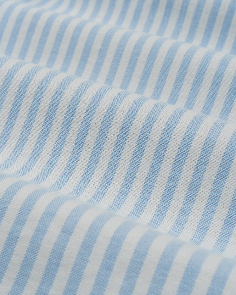 Thick Stripe Light Blue Oxford Shirt