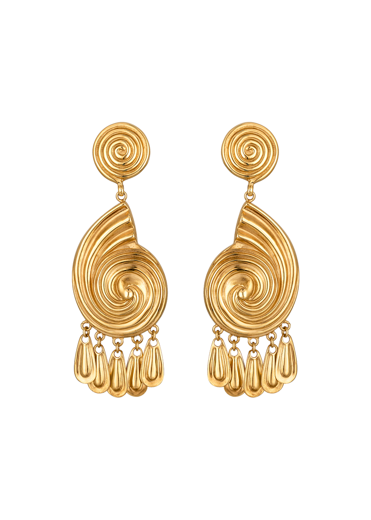 Eliza Earrings in Gold