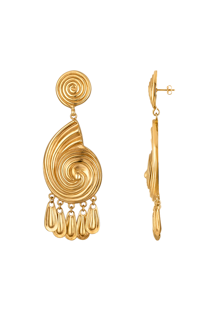 Eliza Earrings in Gold