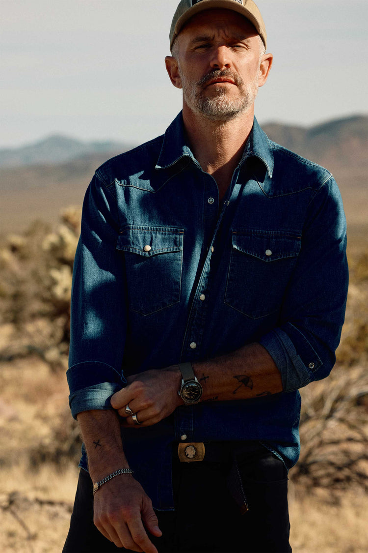 Ennis Selvedge Denim Western Shirt
