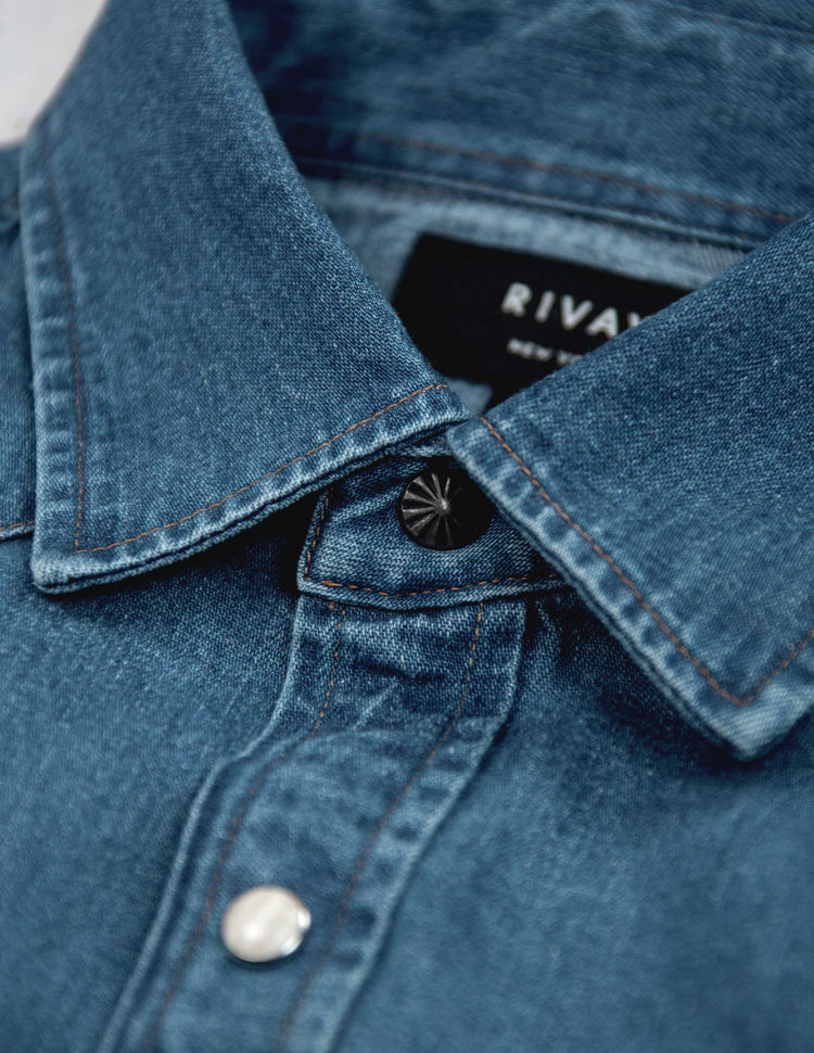 Ennis Selvedge Denim Western Shirt