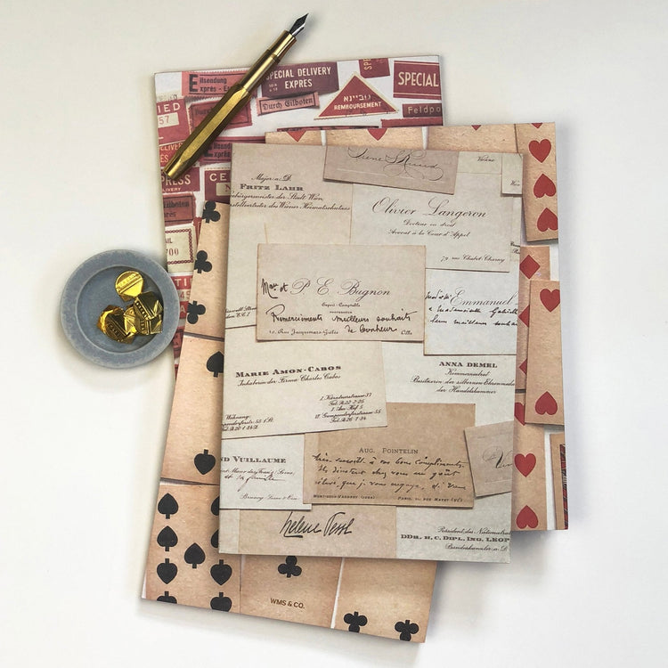 Ephemera Notebook Sets: French Calling Cards
