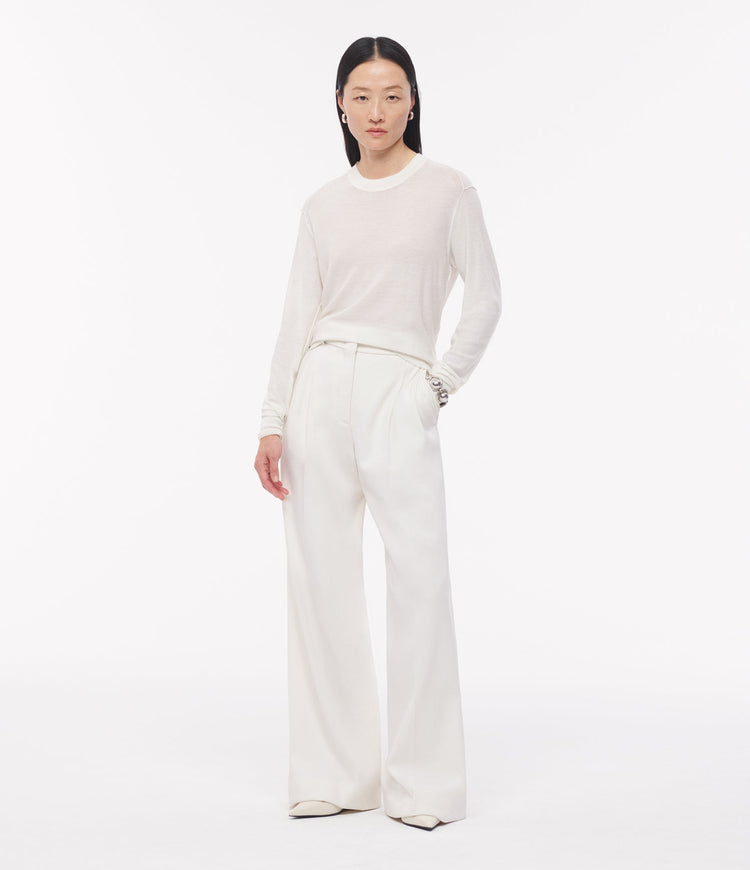Featherweight Crew in Off White
