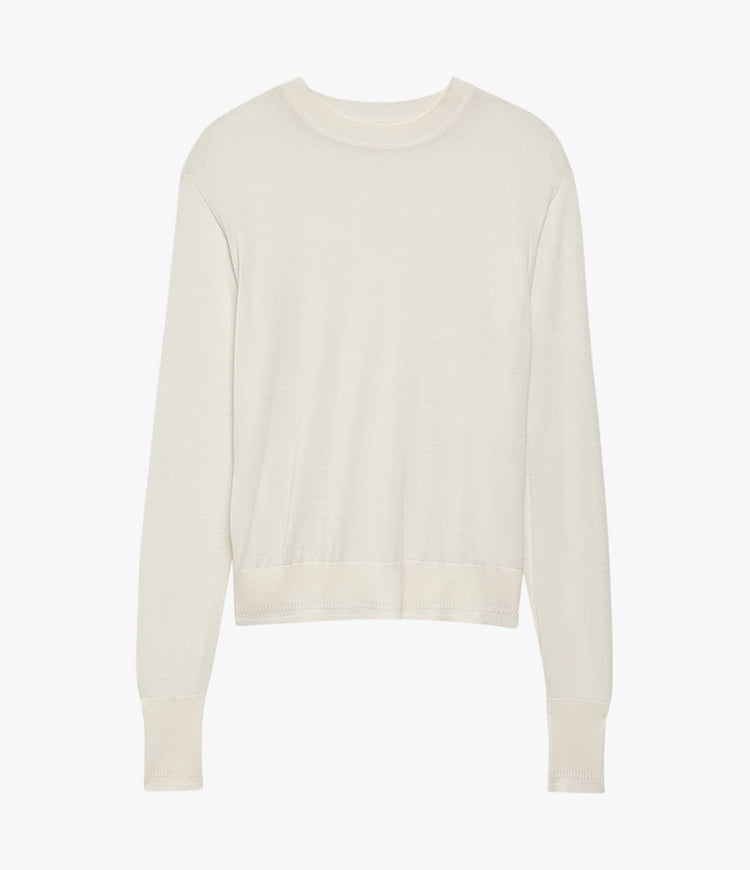 Featherweight Crew in Off White